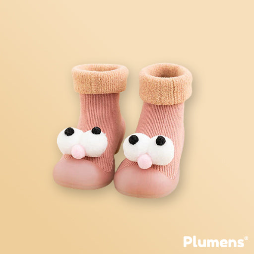 Eyes de Plumens Zapatos-Calcetines Antideslizantes para Niños Pequeños