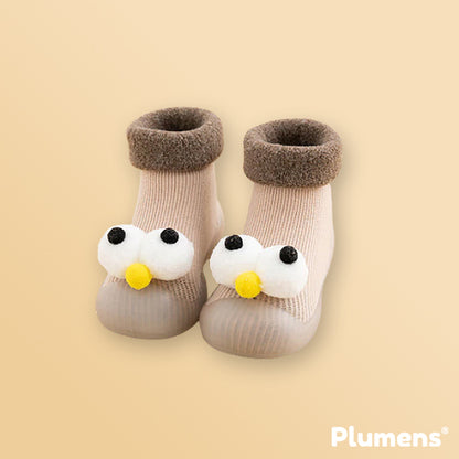 Eyes de Plumens Zapatos-Calcetines Antideslizantes para Niños Pequeños