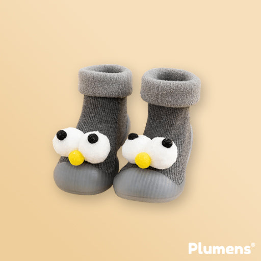 Eyes de Plumens Zapatos-Calcetines Antideslizantes para Niños Pequeños