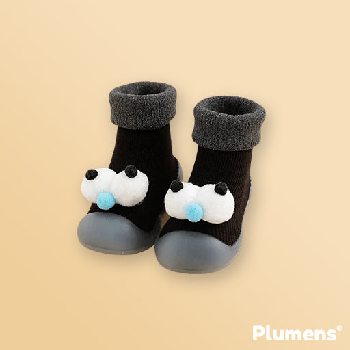 Eyes de Plumens Zapatos-Calcetines Antideslizantes para Niños Pequeños