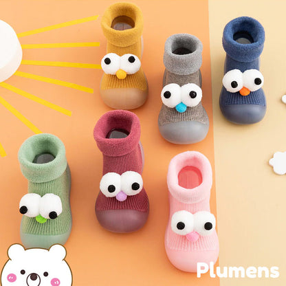 Eyes de Plumens Zapatos-Calcetines Antideslizantes para Niños Pequeños