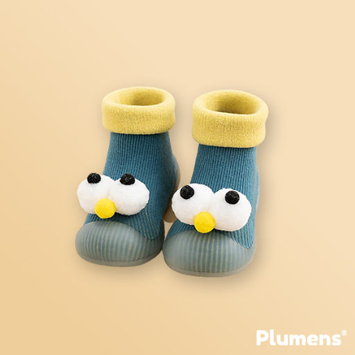 Eyes de Plumens Zapatos-Calcetines Antideslizantes para Niños Pequeños