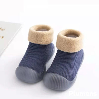 First-Steps de Plumens Zapatos-Calcetines Antideslizantes para Niños Pequeños